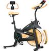 ISE Cyclette da Casa con Resistenza Magnetica, Cyclette per Casa Professionale Exercise Bike con Schermo LCD Supporto per Smartphone/Tablet