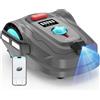 YARDCARE M800Plus Robot Tagliaerba Senza Filo Perimetrale, 800 m², Posizionamento GPS + Visione AI, Robot Tosaerba, Modalità di Taglio a U, Rilevamento di 150 Ostacoli, Ricarica Automatica, App