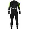 MotiveTech Muta da Soccorso Tuta Subacquea Integrale Sub Muta Operativa Riflettente Neoprene Avvolgente Copertura Termica Zip Scorrevoli Adatta per Salvataggio, Nero E Verde, S