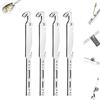 GUUTHQOR 6-in-1 Stainless Steel Fishing Multi Tool Hook Remover and Knot Tyer | stainless steel fishing multi tool,Fish Hook Remover Tool, Quickly Fish Hook Remover Tool, Tackle Accessories 12cm