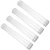 Housoutil 4 Pezzi Tubo Espositore per Palline da Golf, Capienza 6, Plastico | Forma Cilindrica Impilabile, Design Verticale Stabile, Coperchio ad Accesso Rapido, Riutilizzabile