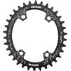 DUANSIYU Corone per Bicicletta Corona Ovale 32T 34T 36T 38 Denti 96 BCD Bicicletta Ruota dentata Piastra 96bcd(38T,Noir)