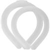 ELSSCNVWB Massaggiatore for Collo Riutilizzabile Portatile con Anello di Raffreddamento Estivo for Il Collo(White 2pc)