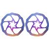 PMAGSYQ 160mm 180mm HS1 Rotore del Freno Mountain Bike Rotore 6 Macchie Rotore del Freno della Bicicletta Disco Adatto per Sram Fit per Shimano(HS1-180mm-Galvan-2PC)