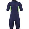 Wenoup Muta Uomo Neoprene Monopezzo Muta Subacquea Triathlon Nuoto Acque Libere Allenamento 3mm Calda E Comoda Manica Corta Struttura a Basso Attrito, XL