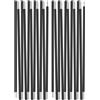 YATINGZHANG Pali per Vela Ombreggiante Pali della Tenda in Lega di Alluminio 360CM/430CM Aste for Tende da Campeggio Sezione 11/13 Accessori Essenziali for Il(2Pcs Black 3.6M)