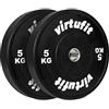 VirtuFit Set di dischi olimpionici in gomma, 50 mm, set da 2 x 5 kg