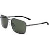 SMITH Outcome Occhiali da Sole Misto, Grigio Acciaio/Verde, Taglia Unica