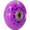 Wswqop Pattini in Linea Bambini Ruote Luminescenti Durature Cuscinetti a Basso Rumore Set Sostituzione Completo Facile Installazione Adatti a Notti Estive Tempo Libero Lungomare, Viola, 70mm