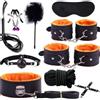 Dooisuue Set da 10 accessori sportivi, con fascia fissa e per allenamento yoga, adatto per coppie, colore arancione