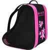 blloocod Borsa Porta Pattini Con Tasca Centrale Rosa