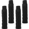 MUSISALY 4 Pezzi Grip per Racchetta da Pickleball, Manicotto per Impugnatura, Esagonale a Nido d'Ape, Silicone Nero, Assorbimento Urti, per Manico Racchetta da Tennis