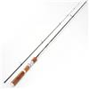 Generic Canna da Pesca Canna Lancia Canna Esche Canna in Fibra di Carbonio Intrecciata con Azione Medio Rapida Punta Solida, 1.85 Metri, Canna Da Pesca A Spinning Con Impugnatura In Legno