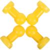 Levemolo 4 Pezzi Cappucci per Trampolino Gialli in Plastica