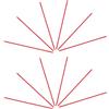 Luxshiny 20 Pezzi Nastro Protettivo per Racchetta Ping Pong Rosso 45cm 0, 8