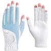 Zpengtai Guanti Golf 1 paio di guanti da golf aperti donna estivi, copertura for protezione solare in mesh traspirante, mano sinistra e destra