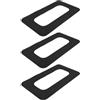 NUSITOU Adattatore Base Pinna Paddle Board Nero PVC 3 Pezzi per SUP