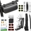 Ninonly 38PCs Kit Bicicletta Riparazione con 16 in 1 Multifunzione | Kit Riparazione Pneumatici con 120 PSI Pompa,borsa di stoccaggio,carte abrasive,per Emergenza Durante i Viaggi a Lunga