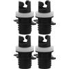 Abaodam 4 Pezzi Adattatore Valvola per Pompa SUP in PVC Nero per Gommoni