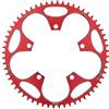 DUANSIYU Corone per Bicicletta Corona for Bici da Strada 130BCD Rotonda 38T 40T 42T 44T 46 48 50 52 54 56T 58T Ruota dentata Stretta Larga for Bicicletta(60T Red And Screw)