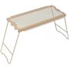 Fzaqwen Outdoor Side Shelf Mensola Laterale Pieghevole Tavolino Grigliato Ripiano Portatile in Ferro per Organizzazione Attrezzatura E Stoviglie Adatta a, Tavolino Kaki