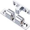Kisangel Ferma Porta Scatto in Lega di Zinco Argento 50mm per Barca | Doppia Sfera, per Porte di Armadi e Imbarcazioni, Installazione Semplice, Finitura Argento