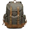 LOVIVER Zaino Impermeabile da Viaggio Canvas Rucksack Borsa Tela Robusta con Spallacci Morbidi E Manico per Portare Mano per Commuting Passeggiate Uscite