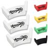 Amoswiz Supporto da parete per pickleball, confezione da 3, colore: bianco | Scaffale autoadesivo per pickleball, tennis e badminton, organizer facile da esporre per casa, garage e club
