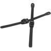 MAGICLULU 2 Set Fibbia per Pattini Rotelle Regolabile Nera PVC 280 | Strap Sostitutivo per Pattini Rotelle e Ice Skates, Stabilità e Flessibilità, Viti Incluse