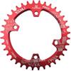 DUANSIYU Corone per Bicicletta Rotondo Ovale 96BCD Corona MTB Mountain BCD 96 Bici 30T 32T 34T 36T 38T Guarnitura Piastra Dente Parti(Red 38T Round)