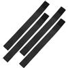Healeved 4 Pezzi Fascia per Maniche, Sleeve Bands, Cinturino per Maniche in Poliestere Nero 25x250mm, Antiscivolo, Leggero, per Maglie Sportive e Softball