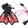 Fzaqwen Maschera Subacquea con Set Snorkel Completo Maschera Ampia Boccaglio Antintrusione a Cinghio Regolabili Lente in Vetro 4mm E Silicone Morbido per