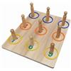 Ronyme Toss Board Tavola di Coordinazione Manuale Tavola per Inserimento Anelli con Pioli in Legno Pannello Esercizi Esercitare Posizionamento Presa E