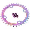 DUANSIYU Corone per Bicicletta 104bcd Corona Larga Stretta 30T 32T 34T 36T 38T Bici Rotonda Ovale MTB Ruota di Catena Parte Bicicletta(Round-36T)