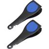 ULTECHNOVO 2 Pezzi Clip Rapido per Lenza da Pesca in Acciaio Inox Nero