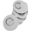 kwoifioy Set di 5 cuscinetti rotondi per attività acquatiche, 8 cm, con anello a D per attrezzature compatte e instradamento del cavo, fissaggio ad anello a D, per esterni, per legare cavi, kayak, accessori da