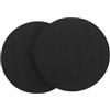 Veemoon 2 Pezzi Cuscino Yoga Rotondo Tpe Nero, Supporto Esercizi Pilates | Gomiti e Mani, Design Spesso e Leggero, Portatile per Pratica All'aperto