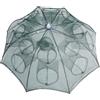 ORFOFE Nassa Nylon Ombrello in da Pesca Pieghevole 16 Rete Fori Verde