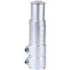 EXQUIMEUBLE Front Fork Head Tube Bicicletta in Lega di Alluminio Argento, Handlebar Riser, Accessorio per Mountain Bike su Strada e Fuoristrada