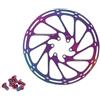 PMAGSYQ Rotore del Freno a Disco MTB G3 HS1 160mm 180mm 203mm Disco rotore colorato per Parti del Freno della Bici da Strada di Montagna(1Pc-180mm Rainbow)