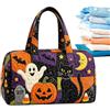 Zkploiu Borsa Weekender Trapuntata Tote Capiente Di Halloween Con E Gatto Nero