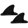 Generico 2 Set Pinna da Surf Sostitutiva a Inserimento, Taglia Grande Nero