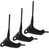 Zerodeko 5 Pezzi Chiave a T per Pattini Rotelle 4mm Impugnatura Comoda in PVC, Strumento di Regolazione per Riparazione Skateboard e Pattinaggio a Casa