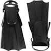 ibasenice Pinne da Immersione Aperte in Silicone Nero, Taglia 30-36 | Nuoto e Allenamento, Adatte a Ragazzi, Design Confortevole, 1 Paio per Uso Snorkeling