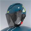 GJCKOPIUFA Casco Da Ciclomotore Per Bambini Con Visiera Parasole, Omologato ECE 22.06, Casco Da Moto A Mezzo Casco Per Bambini E Bambine Dai 3 Ai 12 Anni, Casco Da Scooter Per Bambini