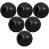 HAPINARY 6 Pezzi Terminali Cavo per Attrezzature da Fitness in Nylon Nero Installazione Facile per Macchinari Palestra e Pulegge Multifunzione