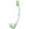 Fzaqwen Snorkel in Silicone Tubo da Immersione Boccaglio Respiratore Anti Infiltrazioni Secco con Collegamento Sgancio Rapido Alla Maschera E Corpo Pieghevole, Verde Chiaro
