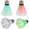 Aetherize Volani da Badminton a LED da 4 Pezzi, Uccellini Colorati con Bagliore D'Oca per Gli Sport notturni all'aperto