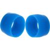 Luxshiny 2 Pezzi Anelli Fissi per Manubrio Bici Blu in Gomma Antiscivolo