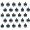 Generico 25 Pezzi Punte per Stecca da Biliardo Avvitabili 13mm in Cuoio Blu
